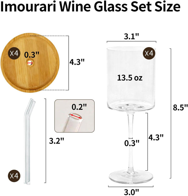 Elegant Wine & Snack Glass Set