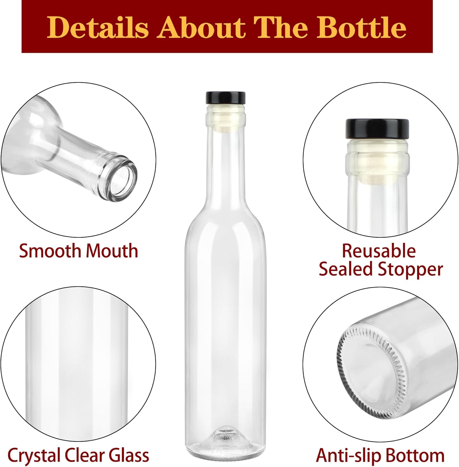 Elegant Glass Bottles Set